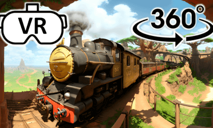 8K, Rafiki’s Planet Watch, rustic train ride at Disney’s Animal Kingdom. VR Video 8K, Rafiki’s Planet Watch, rustic train ride at Disney’s Animal Kingdom. VR