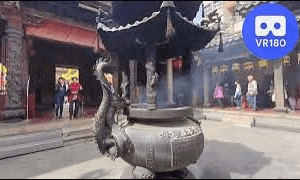 A Daoist temple in Tainan Taiwan. VR180 Zen Virtual Experience VR Video A Daoist temple in Tainan Taiwan. VR180 Zen Virtual Experience VR