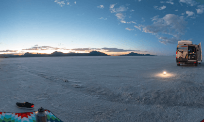 Bonneville Salt Flats Sunset Timelapse