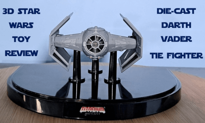 3D Toy Review of Die-Cast Star Wars Darth Vader TIE Fighter 3D VR 3D Toy Review of Die-Cast Star Wars Darth Vader TIE Fighter 3D VR