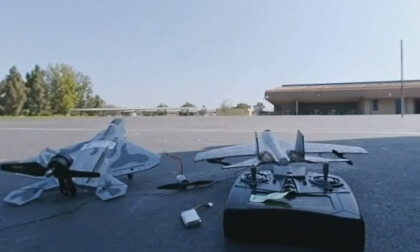 vr 360 ricoh theta x eachine f22 raptor and xk j11 prototypes #testing 8