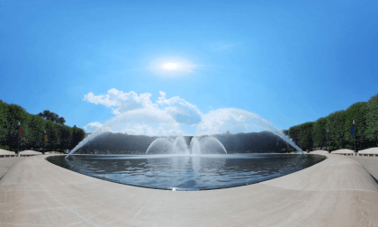 Montgomery College 360 Sculpture Garden Fountain, Smithsonian-4K VR Video Montgomery College 360 Sculpture Garden Fountain, Smithsonian-4K VR