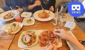 California Pizza Kitchen BBQ Chicken Pizza Meal. VR180 Virtual Tasting VR Video California Pizza Kitchen BBQ Chicken Pizza Meal. VR180 Virtual Tasting VR