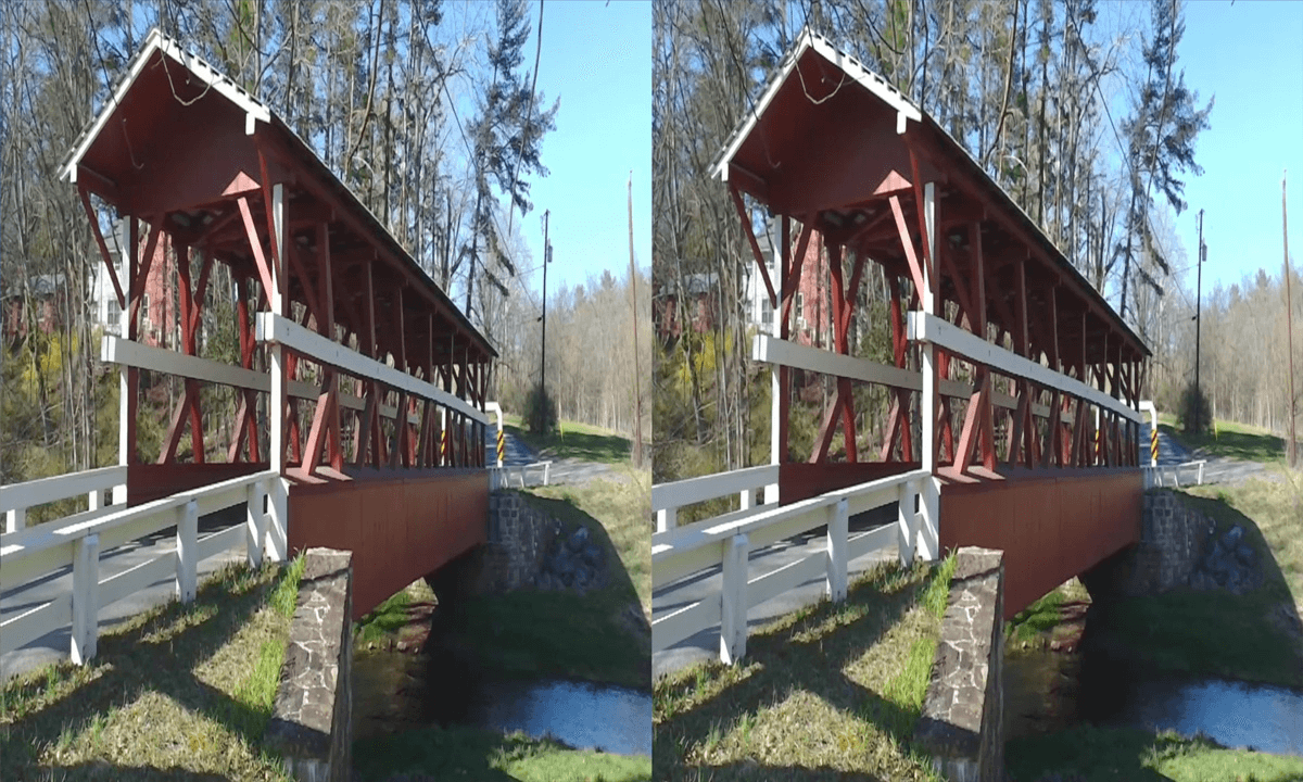 3D Christine and Rupert Explorations - Colvin Covered Bridge, Bedford County