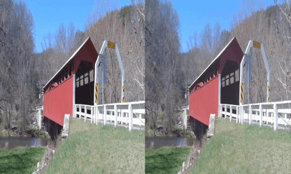 3D Christine and Rupert Explorations - Herline Covered Bridge, Bedford County, Pennsylvania 3D Christine and Rupert Explorations - Herline Covered Bridge, Bedford County, Pennsylvania