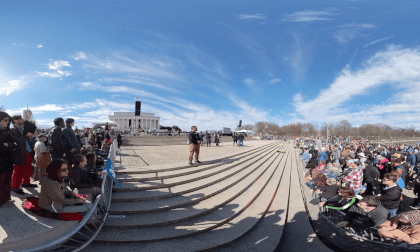 Montgomery College  360 - Rage Against The War Machine, Lincoln Memorial Steps Montgomery College  360 - Rage Against The War Machine, Lincoln Memorial Steps