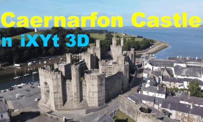 Caernarfon Castle, Gwynedd, Wales in iXYt 3D side-by-side video for VR Caernarfon Castle, Gwynedd, Wales in iXYt 3D side-by-side video for VR