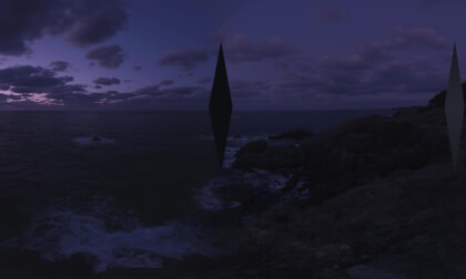 Monoliths Sunset Hinomisaki  Japan Night power spot VR Video Monoliths Sunset Hinomisaki  Japan Night power spot VR