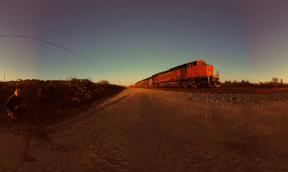 360 VR BNSF Sunset Hour Mud Bay Surrey BC Canada Apr 13 2024 Qoocam 3 Footage_injected VR Video 360 VR BNSF Sunset Hour Mud Bay Surrey BC Canada Apr 13 2024 Qoocam 3 Footage_injected VR