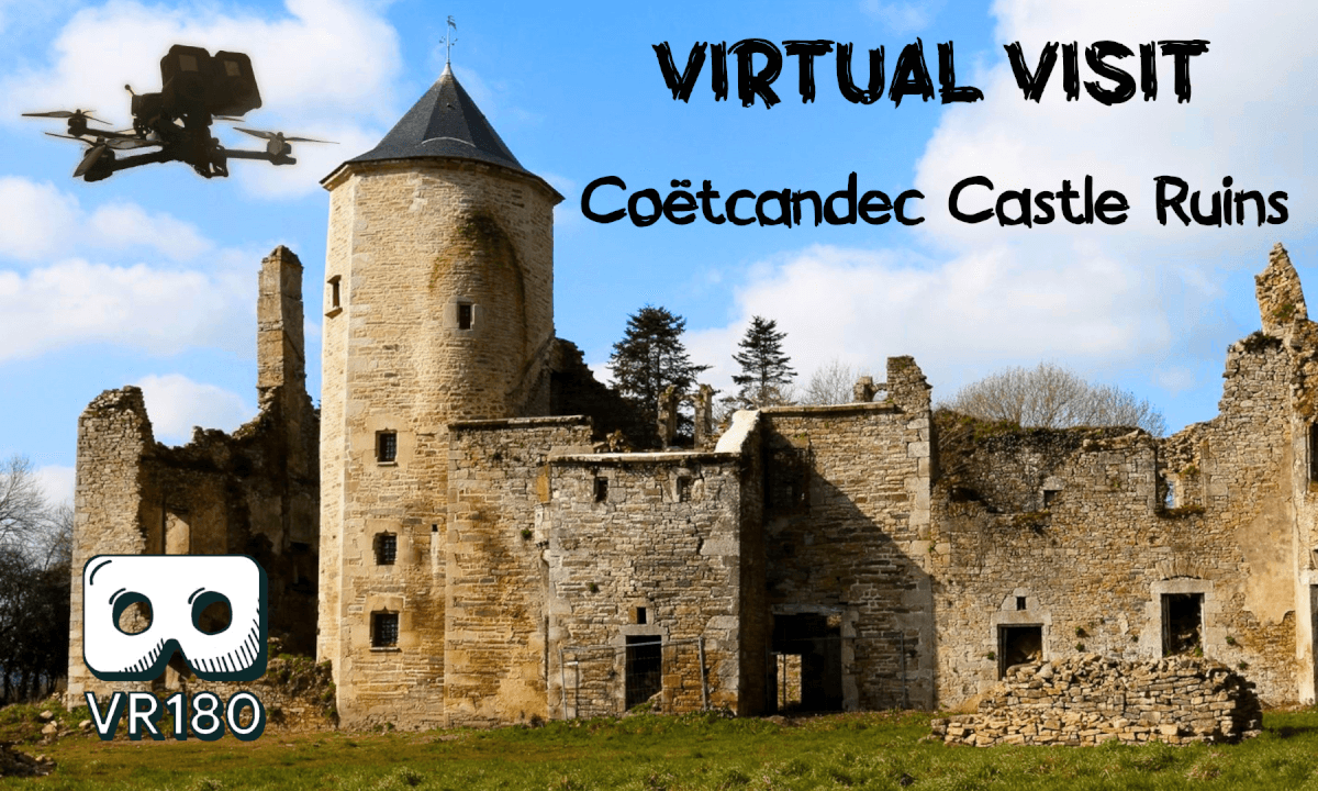 Virtual Visit: Coetcandec Castle Ruins (With FPV drone)