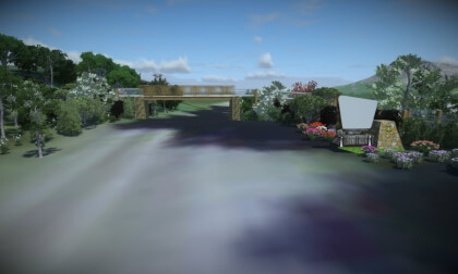 360 Video Appalachian Trail Pedestrian Bridge VR Video 360 Video Appalachian Trail Pedestrian Bridge VR