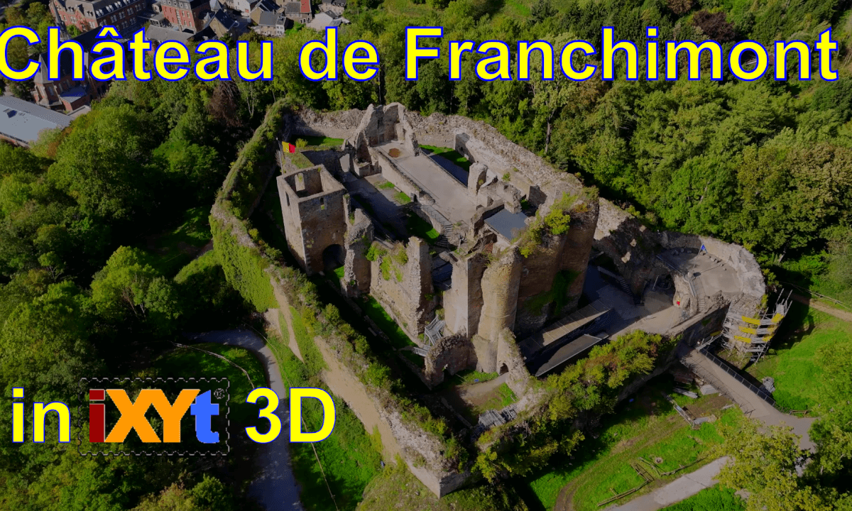 Franchimont Castle, Liège Province, Wallonia, Belgium in iXYt 3D side-by-side video for VR