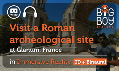 Visit the archeological site of Glanum - 2000 years back in time! [3D + Binaural]
