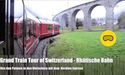 SpatialMoments - Grand Train Tour - Switzerland - Bernina Express (2D to Spatial Video AI) VR Video SpatialMoments - Grand Train Tour - Switzerland - Bernina Express (2D to Spatial Video AI) VR