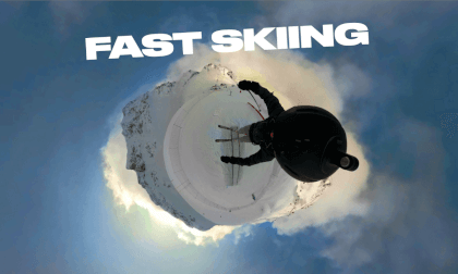 Mountain skiing by PRO rider Mountain skiing by PRO rider