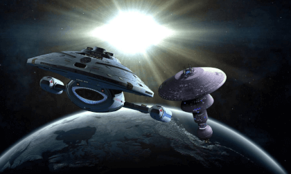 Star Trek Voyager Intro 4k (3d) VR Video Star Trek Voyager Intro 4k (3d) VR