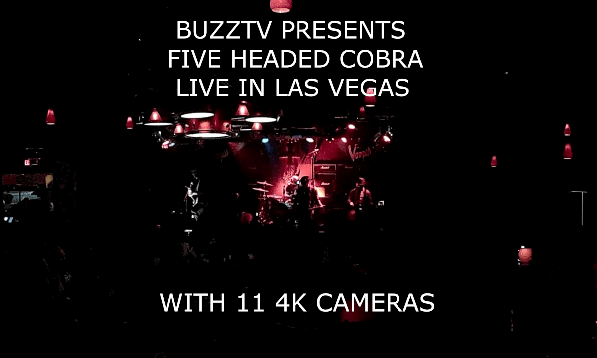 FIVE HEADED COBRA LIVE IN LAS VEGAS 4K