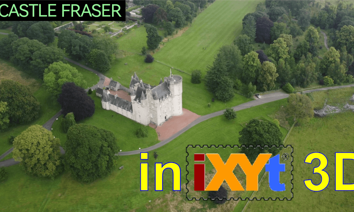 Castle Fraser, Aberdeenshire, Scotland in iXYt 3D side-by-side video for VR