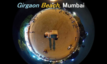 Girgaon Beach Experience at night (on 6 August, 2022) in 360 VR