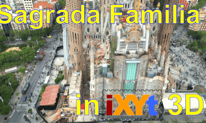 Sagrada Família, Barcelona, Catalonia, Spain in iXYt 3D side-by-side video for VR Sagrada Família, Barcelona, Catalonia, Spain in iXYt 3D side-by-side video for VR