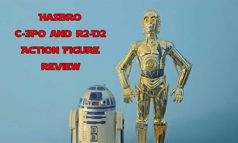 Retro 3D Toy Review of Hasbro's Large C-3PO and R2-D2 Figures 3D VR