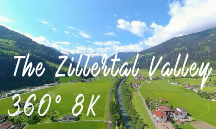 Flight over the Zillertal valley. 8K 360 Relaxation Flight over the Zillertal valley. 8K 360 Relaxation