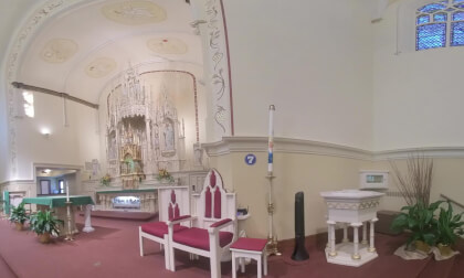 Holy Angels Catholic Church Tour - Doors Open West Bend WI - VR 3D 180 - 7 of 11 VR Video Holy Angels Catholic Church Tour - Doors Open West Bend WI - VR 3D 180 - 7 of 11 VR