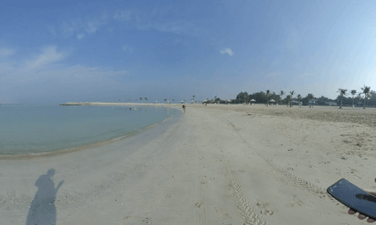 [VR180] UAE, Dubai, Al Mamzar beach, Insta360 EVO, 31 December, 2023