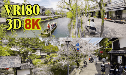 Kurashiki Bikan Historical Quarter in Spring in Okayama,Japan VR Video Kurashiki Bikan Historical Quarter in Spring in Okayama,Japan VR