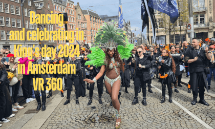 Dancing and celebrating in King's day 2024 in Amsterdam VR 360 Part1 Dancing and celebrating in King's day 2024 in Amsterdam VR 360 Part1