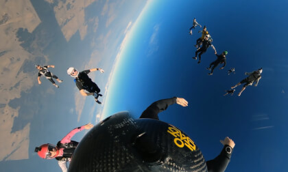 Two Leader Angle to Vertical Carve Jump - VR Skydive VR Video Two Leader Angle to Vertical Carve Jump - VR Skydive VR