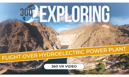 Flight Over Hydroelectric Power Plant Flight Over Hydroelectric Power Plant