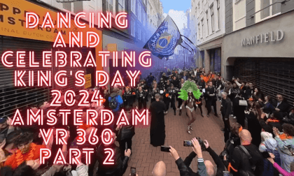 Dancing and celebrating in King's day 2024 in Amsterdam VR 360 Part 2 Dancing and celebrating in King's day 2024 in Amsterdam VR 360 Part 2