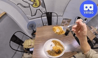 Beef Curry Rice @老王咖哩 Wang Curry.Taichung, Taiwan. VR180 Virtual Tasting VR Video Beef Curry Rice @老王咖哩 Wang Curry.Taichung, Taiwan. VR180 Virtual Tasting VR