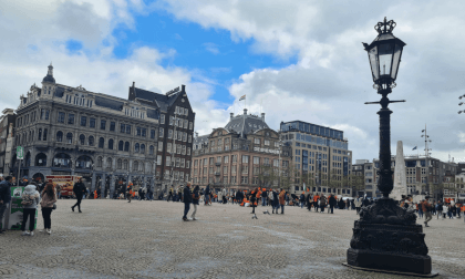 Amsterdam King's day in VR  360 heading to Dam Square VR Video Amsterdam King's day in VR  360 heading to Dam Square VR