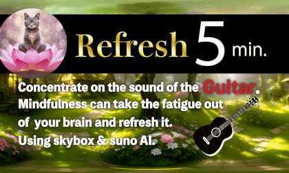 Refresh 5 min with the sound of "the Guitar". Refresh 5 min with the sound of "the Guitar".