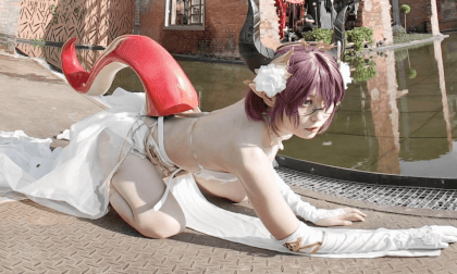 【8K3D180】 龙姬#古蕾雅 #碧蓝幻想cosplay 【8K3D180】 龙姬#古蕾雅 #碧蓝幻想cosplay