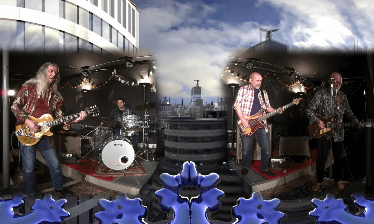 RocknGroll plays - One Sunny Day - in 8k VR180 with Super 3d Binaural Sound /Only with Headphones