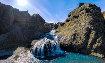 Waterfall Stjormarfoss  360° VR- a short hike to a wonderful and calme place in Iceland VR Video Waterfall Stjormarfoss  360° VR- a short hike to a wonderful and calme place in Iceland VR