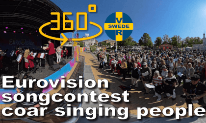 Choir song during songcontest 2024 Malmö VR Video Choir song during songcontest 2024 Malmö VR