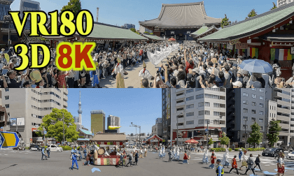 Asakusa big parade at Sanja-festival in Tokyo,Japan VR Video Asakusa big parade at Sanja-festival in Tokyo,Japan VR