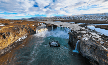 Godafoss Waterfall in  360° VR: Experience Iceland's Beauty Godafoss Waterfall in  360° VR: Experience Iceland's Beauty