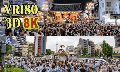 Representative portable shrines at the Sanja Festival in Asakusa,Tokyo,Japan VR Video Representative portable shrines at the Sanja Festival in Asakusa,Tokyo,Japan VR