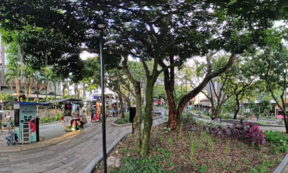 Walking Tour Park Lleras Colombia Hot Sunset walk Medellin #143 Just Walk VR Walking Tour Park Lleras Colombia Hot Sunset walk Medellin #143 Just Walk VR
