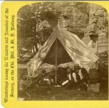 H.H. Bennett camping