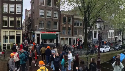 Amsterdam in king's day 2024 VR 180 VR Video Amsterdam in king's day 2024 VR 180 VR