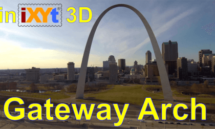 Gateway Arch top, St. Louis, Missouri in iXYt 3D side-by-side video for VR Gateway Arch top, St. Louis, Missouri in iXYt 3D side-by-side video for VR