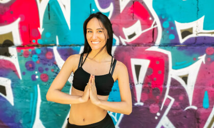 Beautiful Girl Yoga Games fitness video, ASMR meditation (4K 3D VR180 Video) Beautiful Girl Yoga Games fitness video, ASMR meditation (4K 3D VR180 Video)