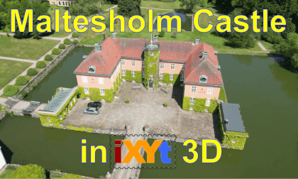 Maltesholm Castle,  Scania, Sweden in iXYt 3D video for VR VR Video Maltesholm Castle,  Scania, Sweden in iXYt 3D video for VR VR