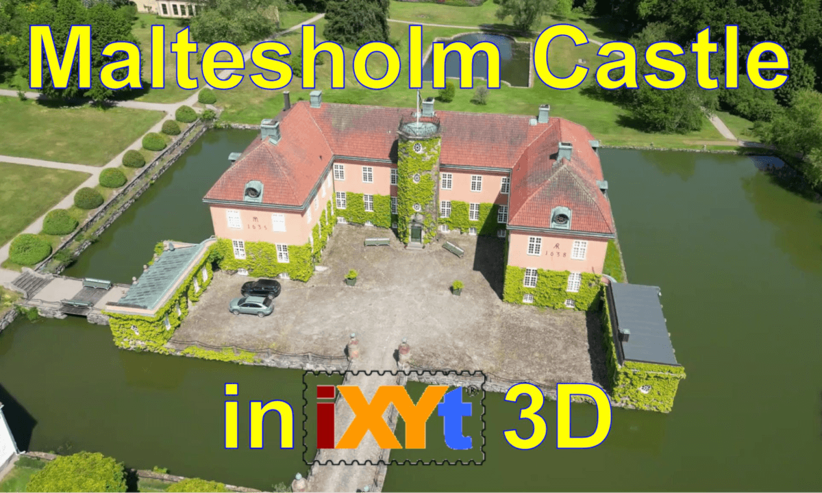 Maltesholm Castle, Scania, Sweden in iXYt 3D video for VR